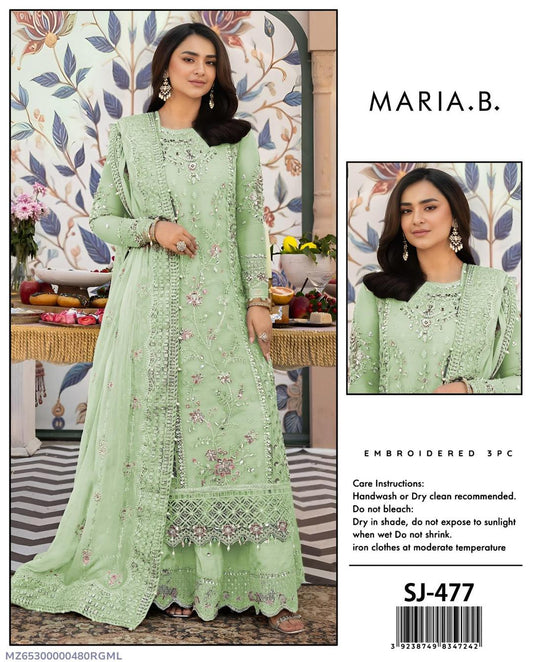 MARIA.B 3PC EMBROIDERED LAWN SUIT