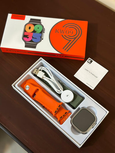 KW09 Watch ultra with 3 straps