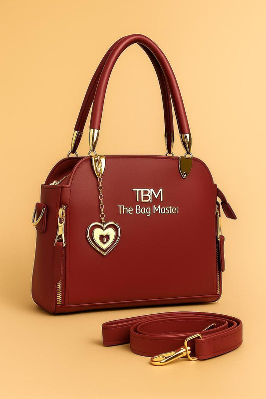 Leather Plain Hand Bag