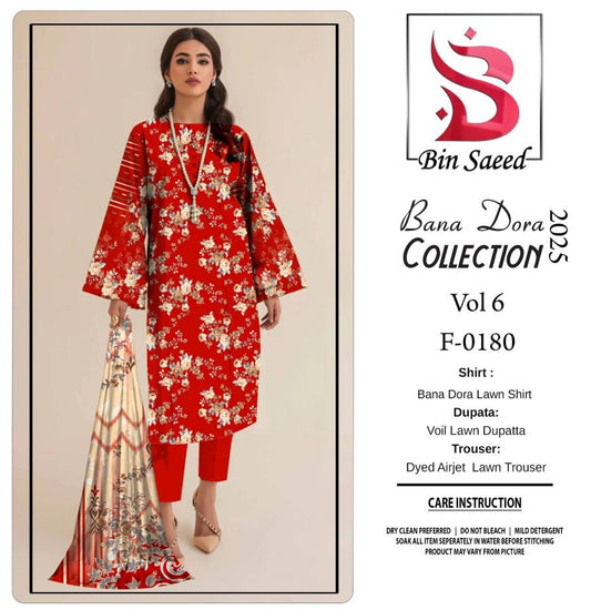 Bin saeed Bana Dora 3 Piece Lawn 06