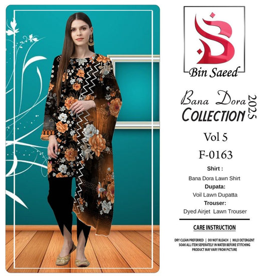 Bin saeed Bana Dora 3 Piece Lawn 01