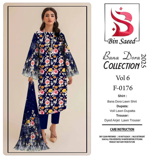 Bin saeed Bana Dora 3 Piece Lawn 02