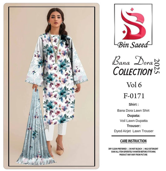 Bin saeed Bana Dora 3 Piece Lawn 07