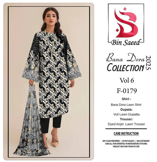 Bin saeed Bana Dora 3 Piece Lawn 04